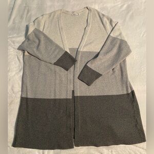 Reitmans Striped Knit Cardigan, Size 3X
